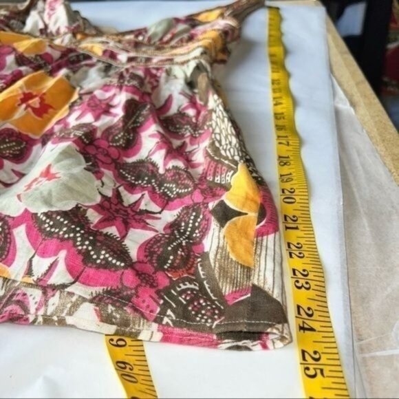 Pamela Brown Womens Floral V-Neck Sleeveless Tunic Top Size S Multicolor - Picture 9 of 16